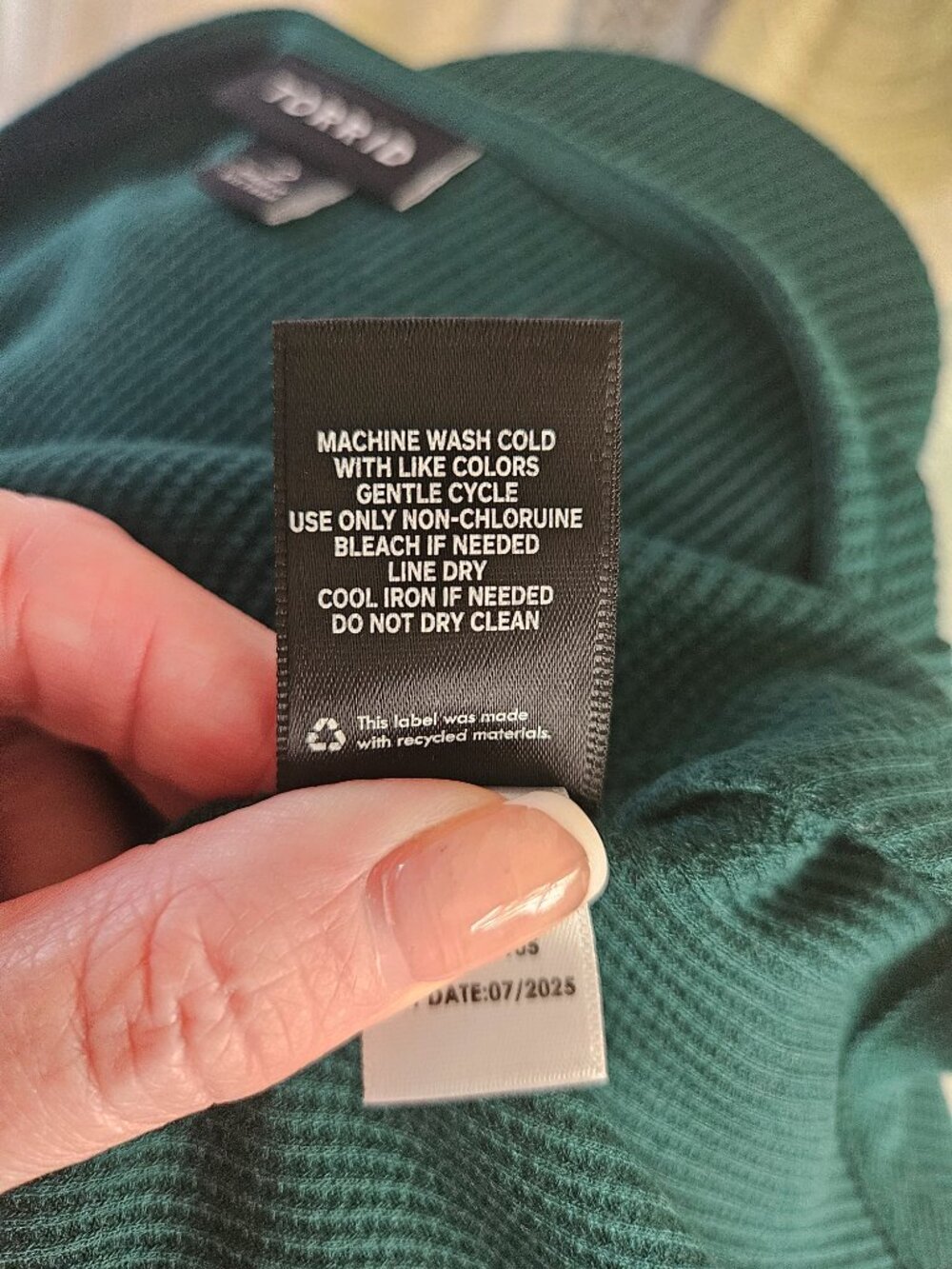 NWOT Torrid Green Waffle Skater Mini Dress (2X) - Picture 11 of 12